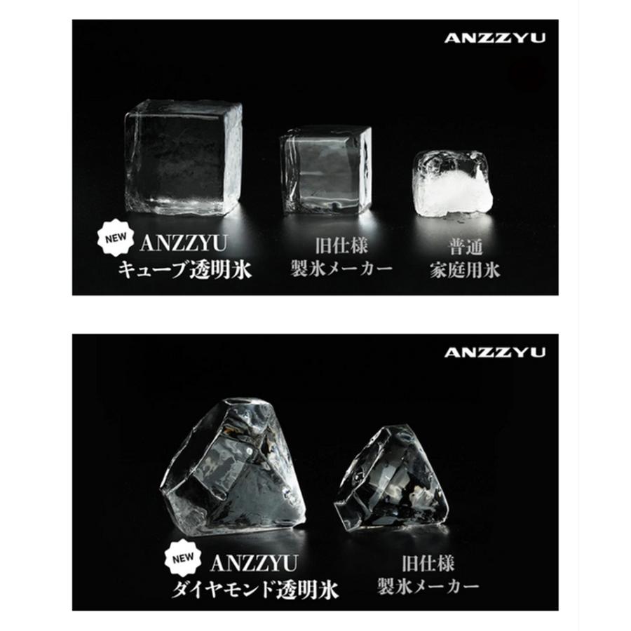 Makuake公式 ANZZYU 家飲みがより楽しめる新しい製氷器 ダイヤモンド型