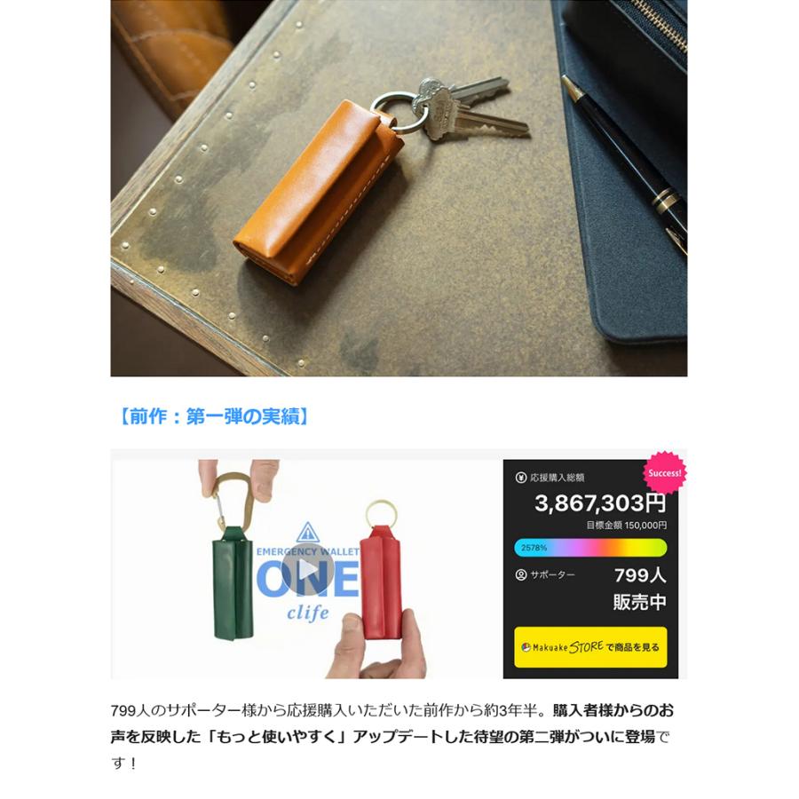 Makuake公式 現金を小さく収納 キャッシュレス時代の緊急用「超極小 