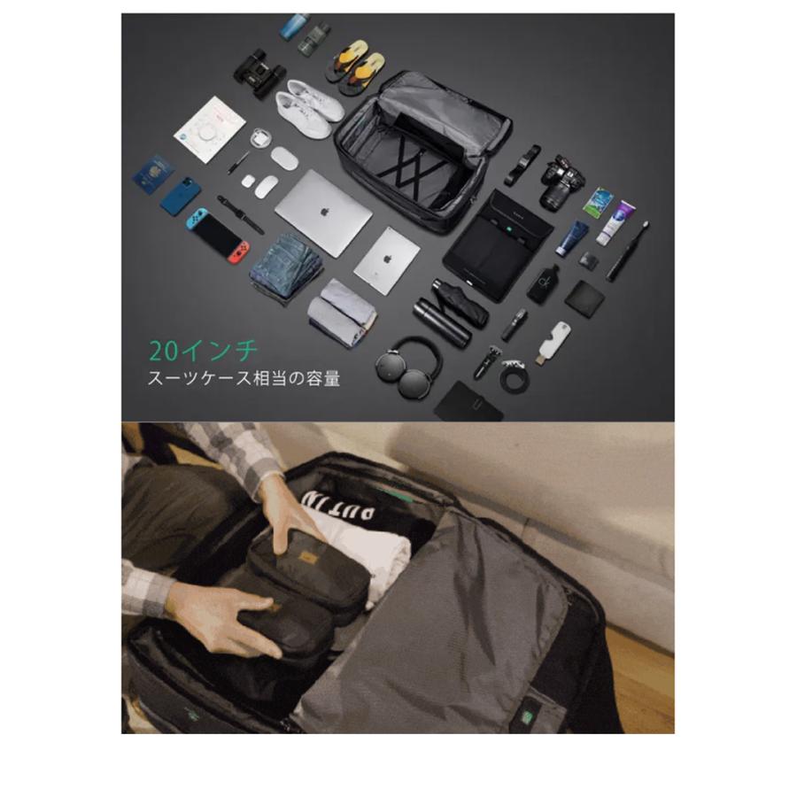 Makuake公式 手ぶらで出張・海外へ。 1週間分の荷物を安全に背負える 