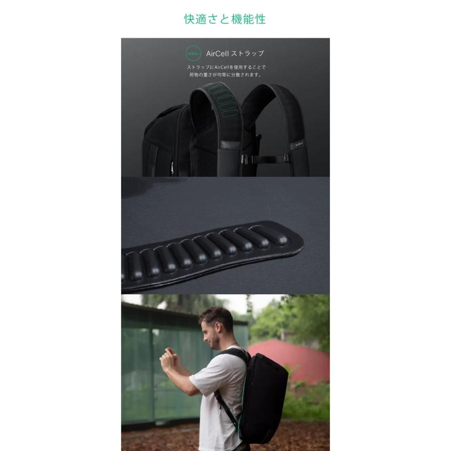 Makuake公式 手ぶらで出張・海外へ。 1週間分の荷物を安全に背負える