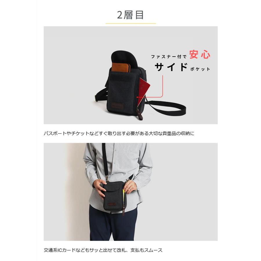 Makuake公式 ちょっとした外出、旅行に 大きなスマホや長財布が入る