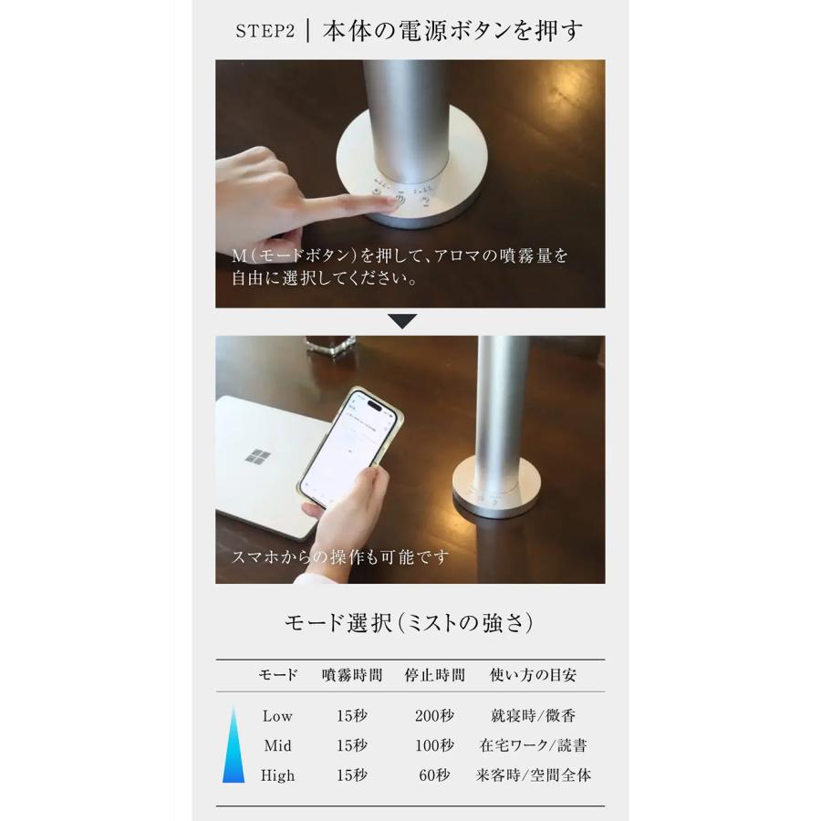 Makuake公式 瞬時にアロマが部屋の隅々へ 置くだけで空気が変わる