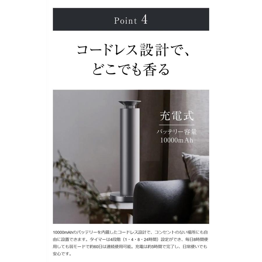 Makuake公式 瞬時にアロマが部屋の隅々へ 置くだけで空気が変わる