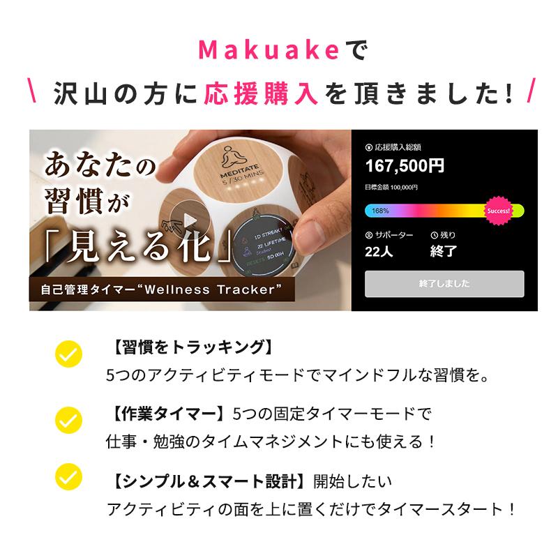 Makuake公式 理想のライフ＆ワークスタイルを叶える「ウェルネス習慣