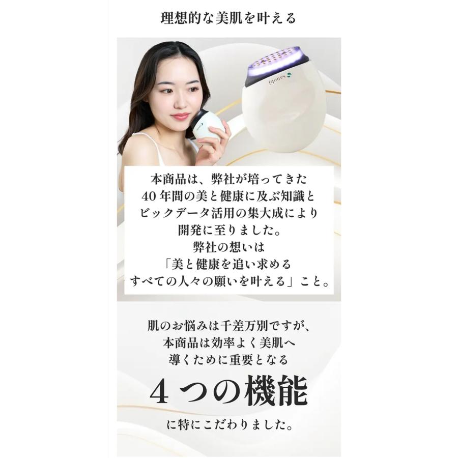 Makuake公式 EMS 高出力RF 3色LED 1回最短5分 本格サロンレベルの理想