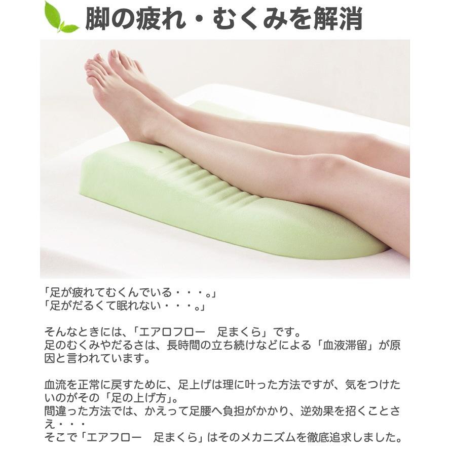 足枕 むくみ ふくらはぎ エアロフロー 足まくら イノアック フットピロー 枕と眠りのおやすみショップ 通販 Yahoo ショッピング