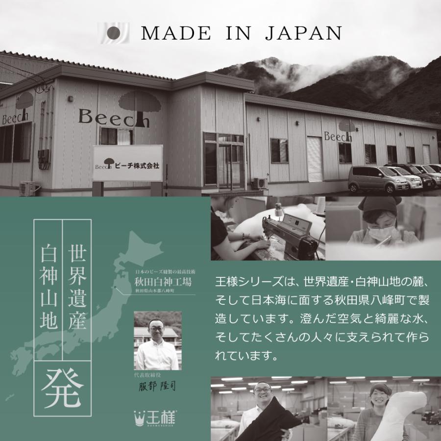 腰枕 腰痛 クッション ビーズ サポート 背当て 首 背中 ストレッチ 器具 背筋を伸ばすグッズ 背中のコリ 日本製 王様の背中枕 母の日 | 王様 | 19