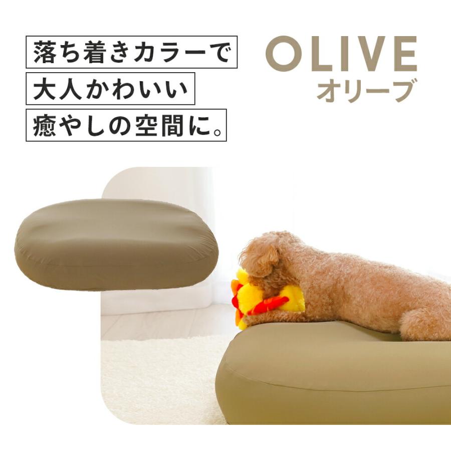 新品未使用 犬用マイクロビーズベッド カーキオリーブ ペット