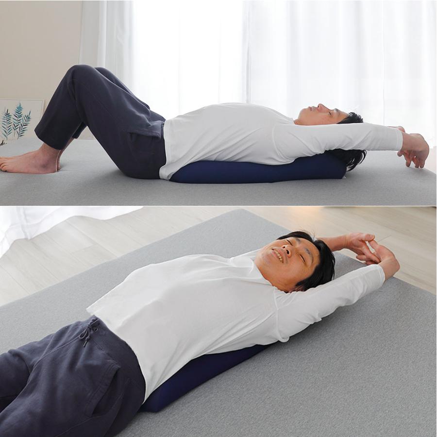 腰枕 母の日 父の日 ペアギフト クッション ビーズ 背中 ストレッチ 背中のコリ 王様の背中枕 ペアセット | 王様 | 02
