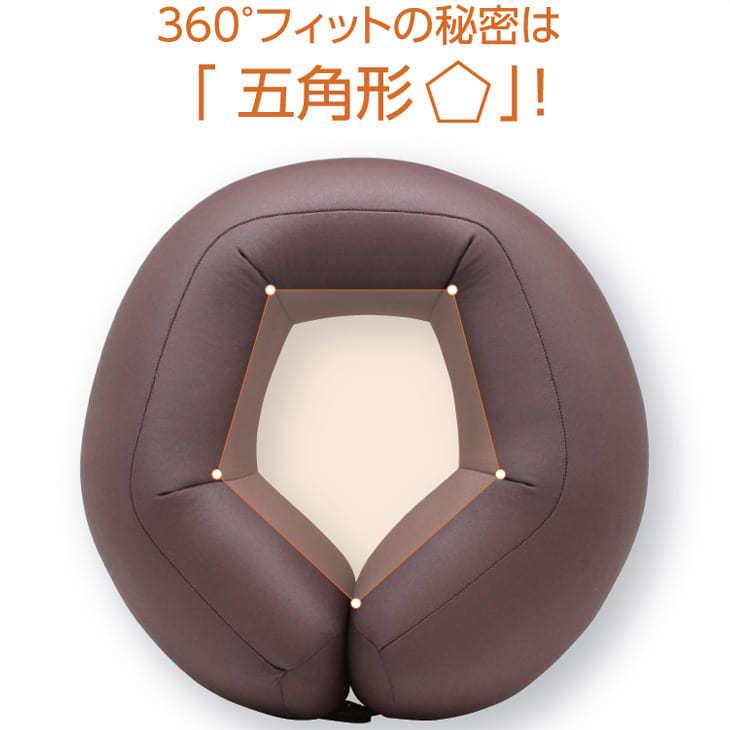 首枕 ネックピロー MOGU モグ ネックピロー 360°フィットタイプ 約27×28センチ ブラウン 母の日 爆買 | MOGU | 06