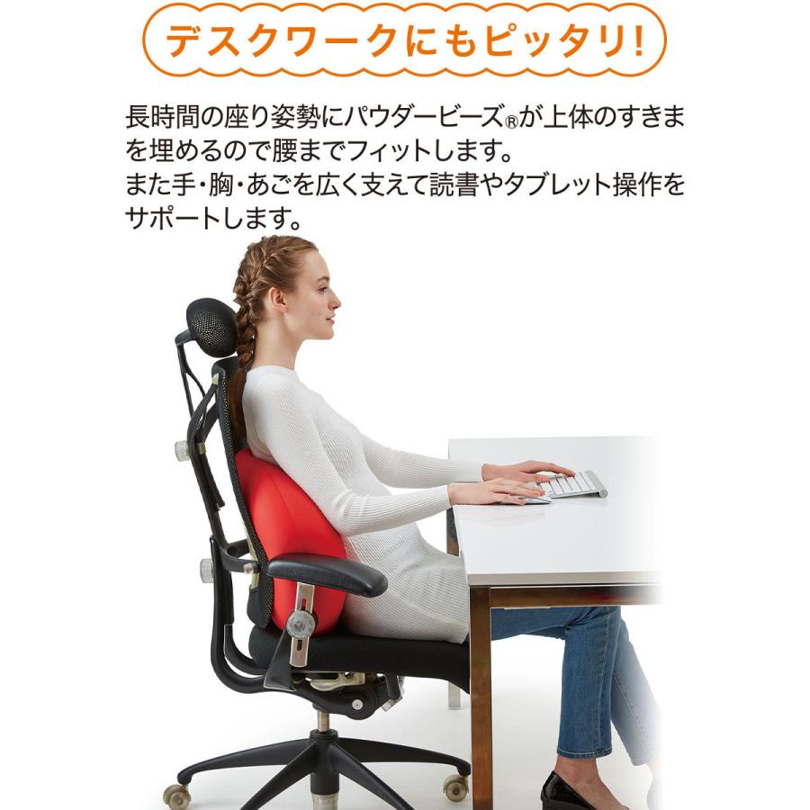 MOGU（モグ） ビーズクッション 背もたれ 背当て 腰当て 椅子用 腰痛