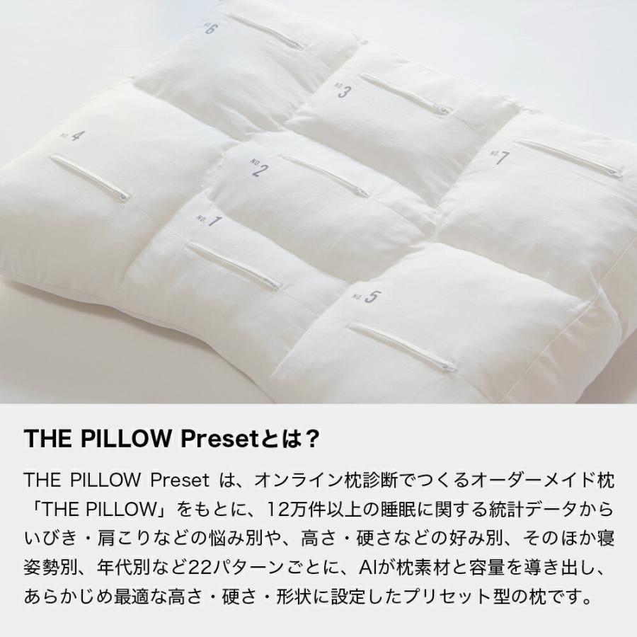 まくら 枕 ピロー 30代向けの枕 THE PILLOW Preset 18 硬め 硬 さ 高め
