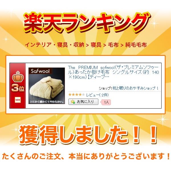 毛布 シングル The PREMIUM sofwool ザ/プレミアムソフゥール あったか