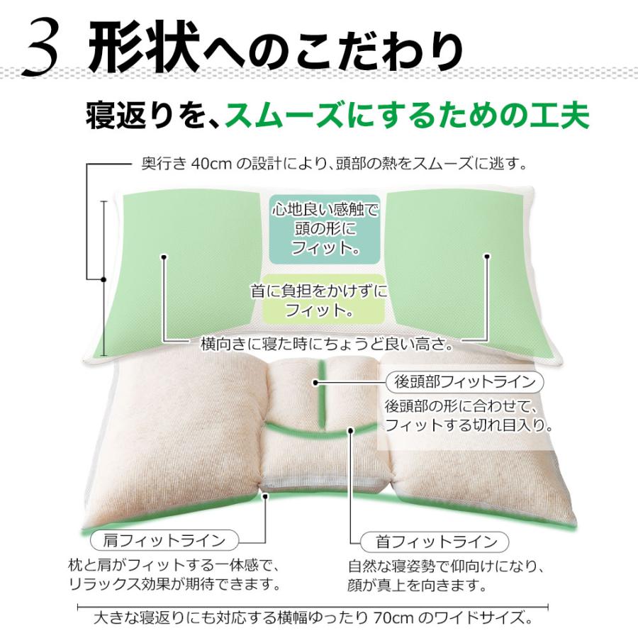 ディーブレス 枕 ピロー 肩こり 横向き 横向き対応 寝返り 洗える