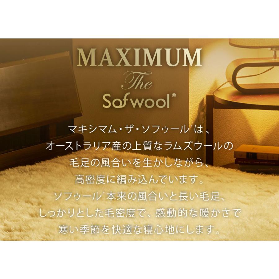 毛布 クイーン 暖かい MAXIMUM The Sofwool (ソフゥール) 200×190cm｜makura｜04