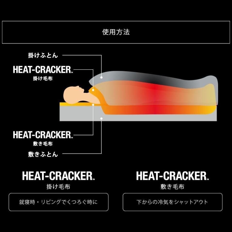 電気毛布 掛毛布 掛け毛布 洗濯可 洗える 電気掛け毛布 HEAT CRACKER ADVANCE ヒートクラッカー 130×188cm 敬老の日 |  | 19