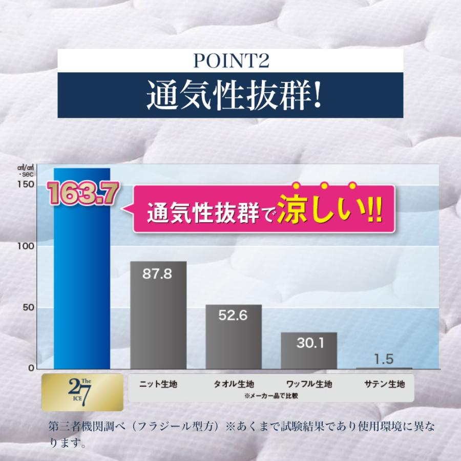 ディーブレス 敷パッド 敷きパッド 冷感 夏 シングル The ICE 27（ザ
