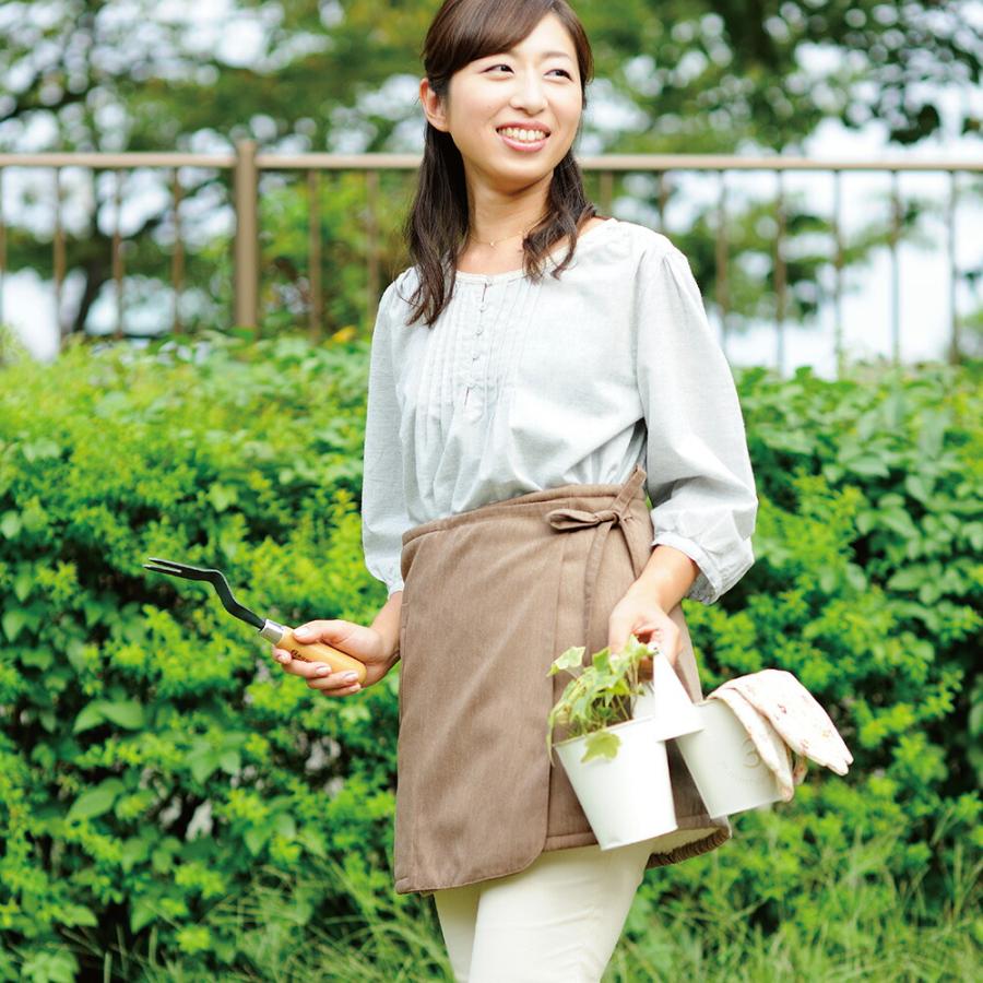 巻きスカート エプロン ラップスカート 防寒 暖かい 冬 家事 ふかふか