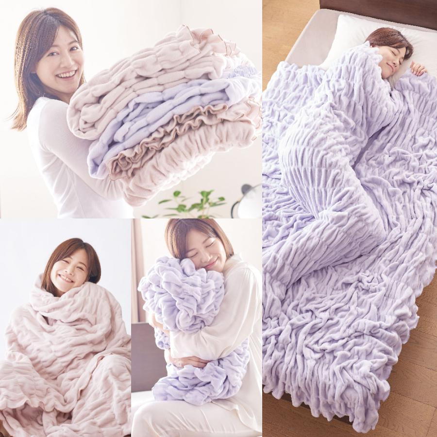 ふわとろ 毛布 シングル 洗える おしゃれ ブランケット 掛け布団 掛毛布 暖かい 秋 冬 ハグウォーム ZEPPIN hug warm 掛け毛布 母の日_14