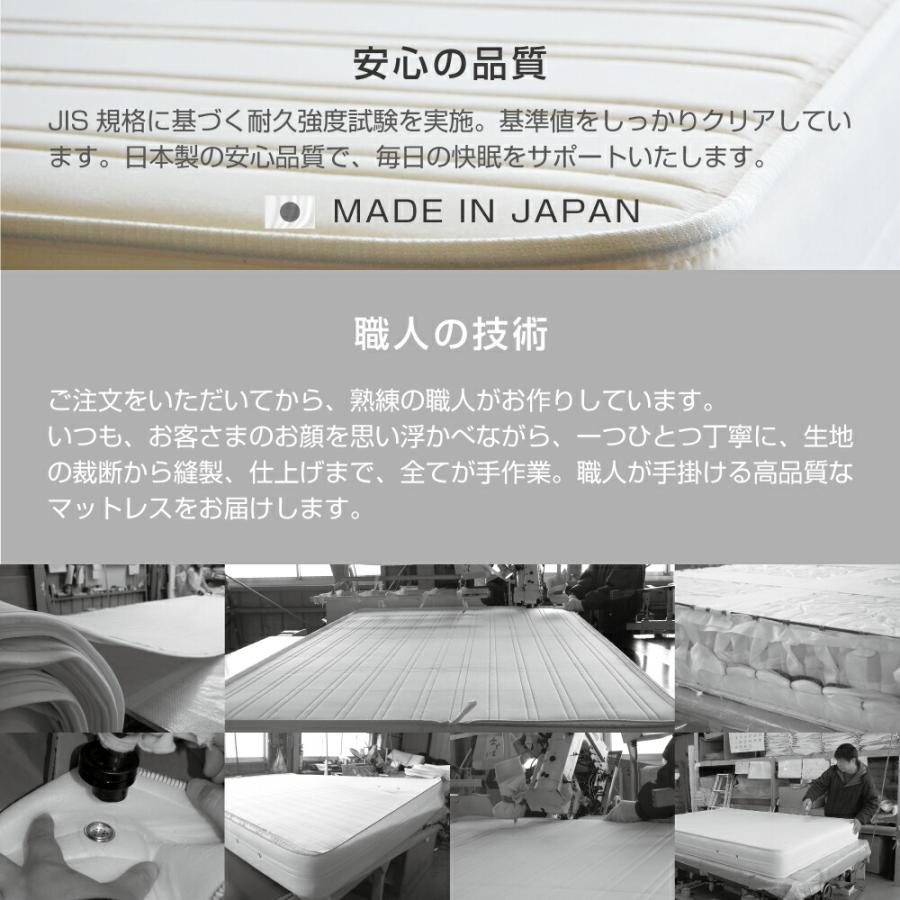 スプリングマットレス THE MATTRESS ポケットコイル スプリング セミダブル サイズ 120×195cm｜makura｜07