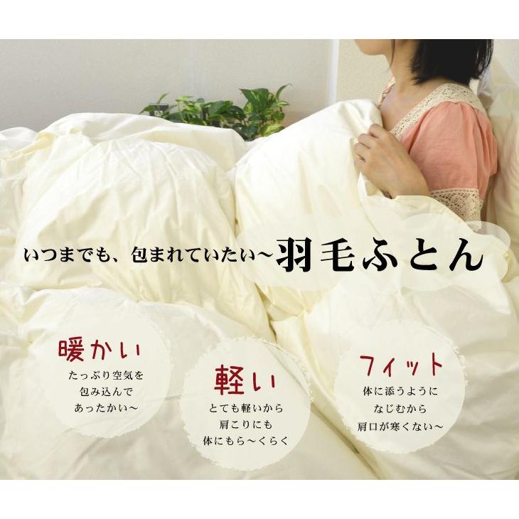 掛け布団 羽毛布団 シングル おすすめ 暖かい 羽毛掛け布団 掛布団 かけ布団 プレミアムゴールドラベル ポーランド産 マザーグースダウン  ザ・羽毛布団 | まくら | 03