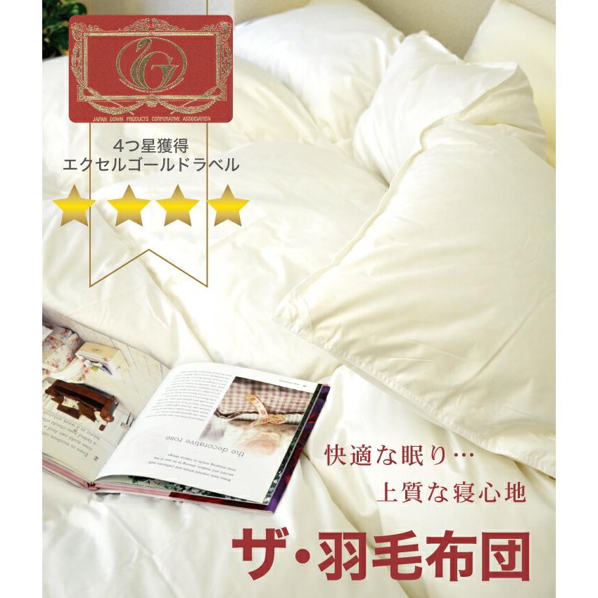 【新品】エクセルゴールドラベル 93%ホワイトダックダウン掛け布団 キングロング 掛け布団 羽毛布団 キング おすすめ 暖かい 羽毛掛け布団 掛布団 かけ