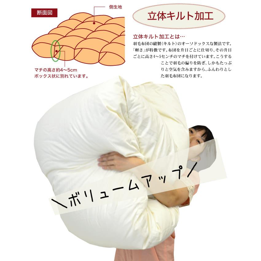 掛け布団 羽毛布団 シングル おすすめ 暖かい 羽毛掛け布団 掛布団 かけ布団 ロイヤルゴールドラベル ポーランド産ホワイトダックダウン  ザ・羽毛布団 |  | 05