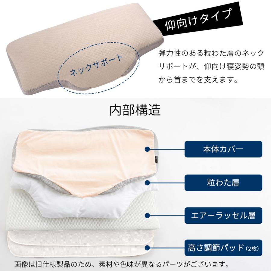 枕 ピロー 横向き寝 まくら 横向き 肩こり 二段階高さ 仰向き寝 PILLOW