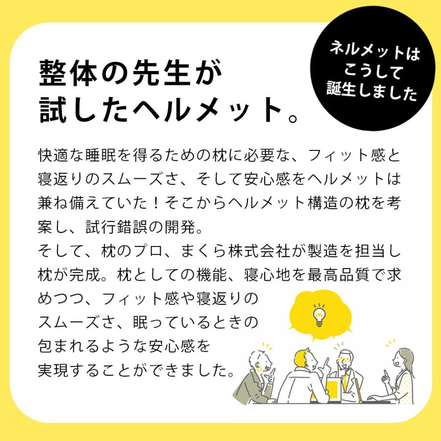 枕 ピロー 肩こり 高反発 横向き 仰向き寝 寝返り ハマる かぶって 眠る 装着型 ねるメット 母の日 |  | 08