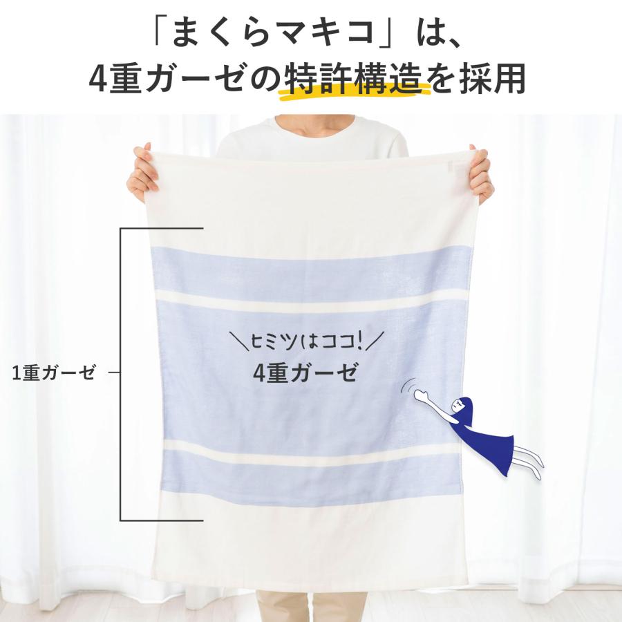 今治タオル（imabari towel） 枕カバー 43×63 4重ガーゼ 綿100％ 日本