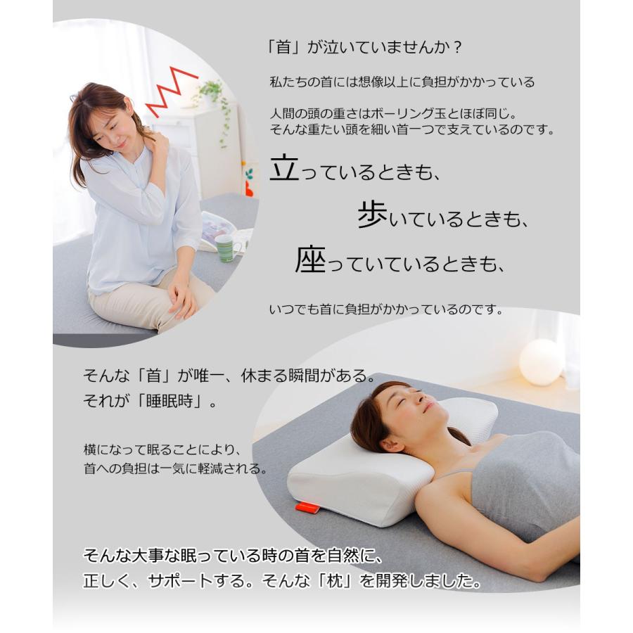まくら 枕 ピロー 二段階高さ ストレートネック 低反発 低反発枕