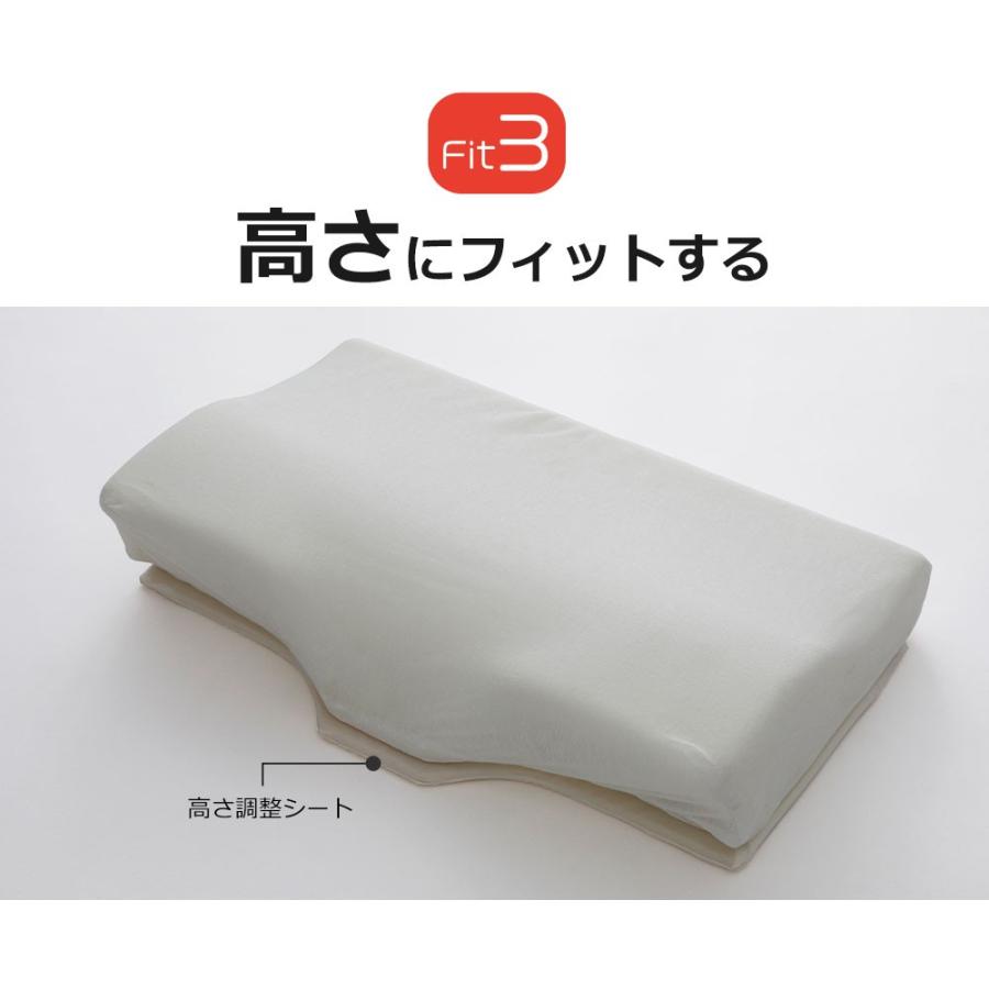 まくら 枕 ピロー 二段階高さ ストレートネック 低反発 低反発枕