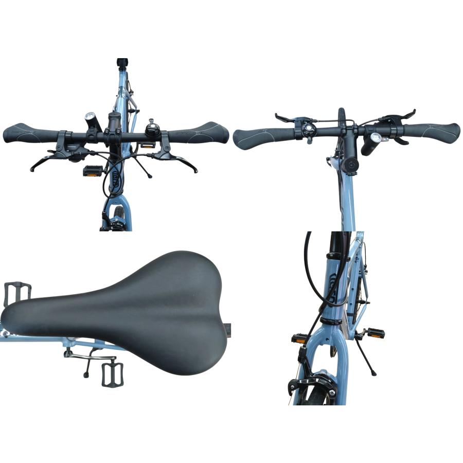 自転車 □ ◎ TERN ターン CREST 46 8段変速 ブルーグレー スモール