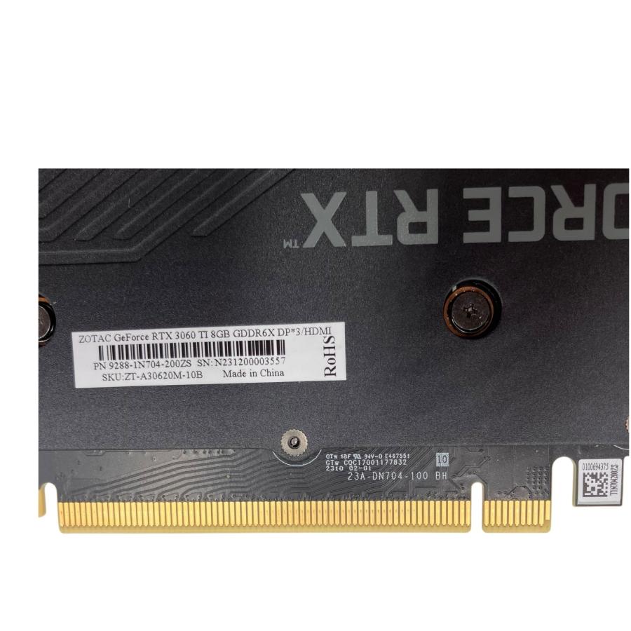 □ZOTAC GeForce RTX 3060 Ti 8GB グラフィックボード GPU 本体のみ