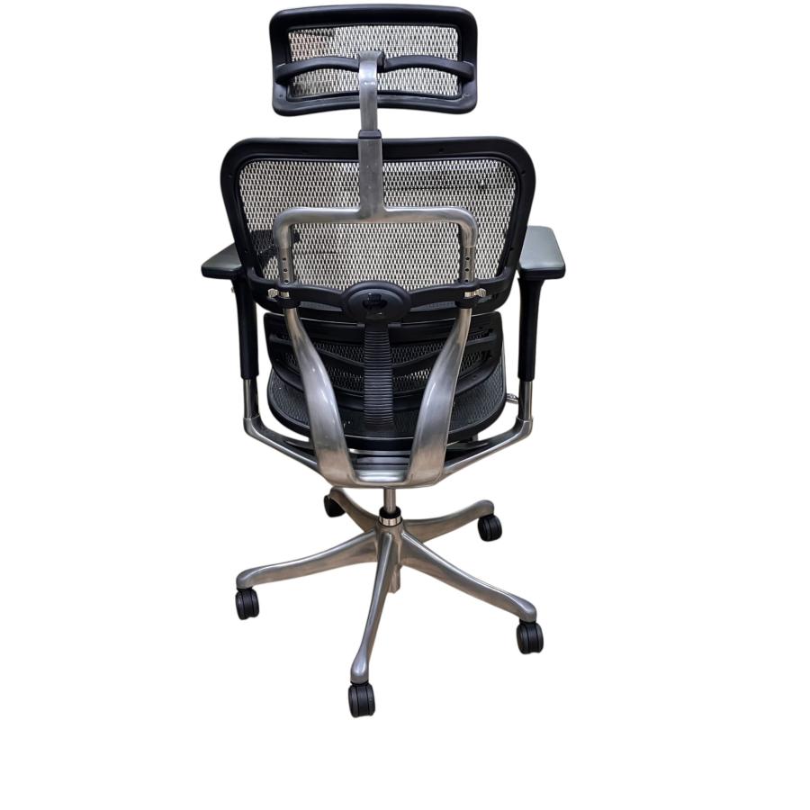 □エルゴヒューマン オットマン付き オフィスチェア メッシュ