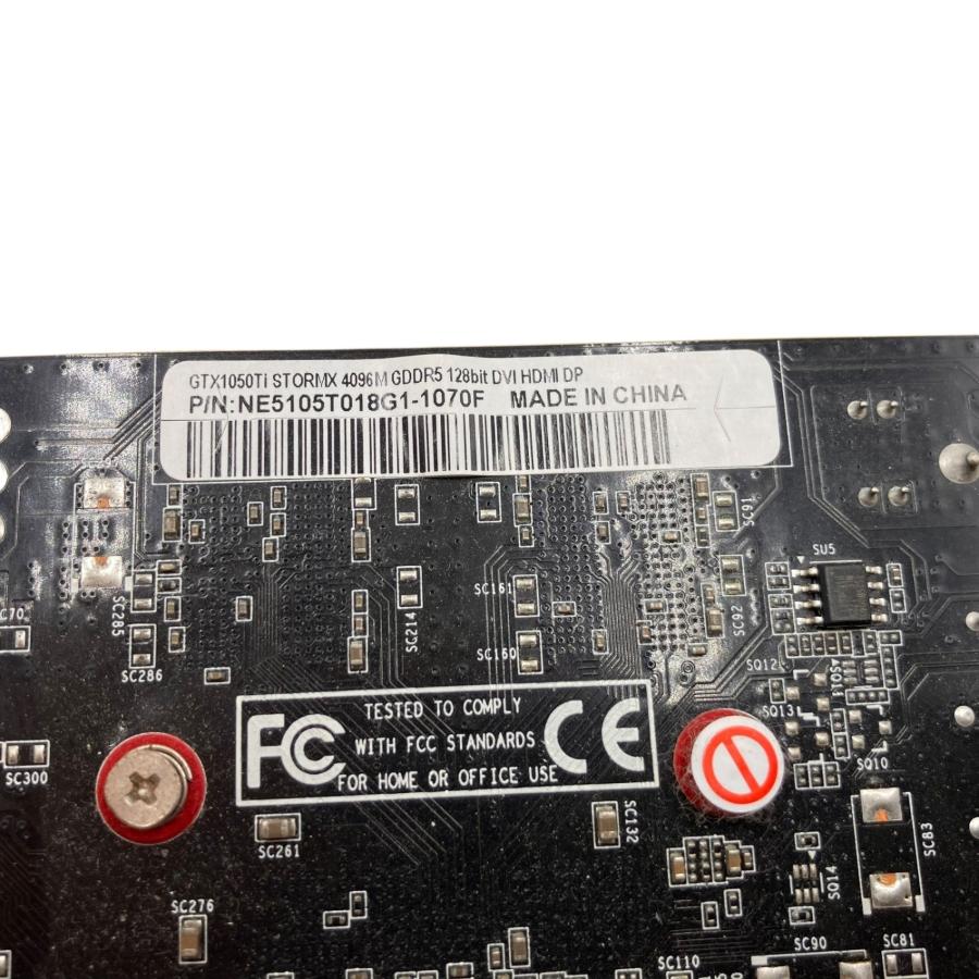 ■Palit GeForce GTX1050Ti StormX 4GB GDDR5 PCIe グラフィックボード DVI HDMI DPの画像