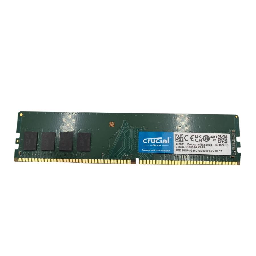 □Crucial DDR4 2400 8GB 2枚セット 合計16GB デスクトップ用 UDIMM