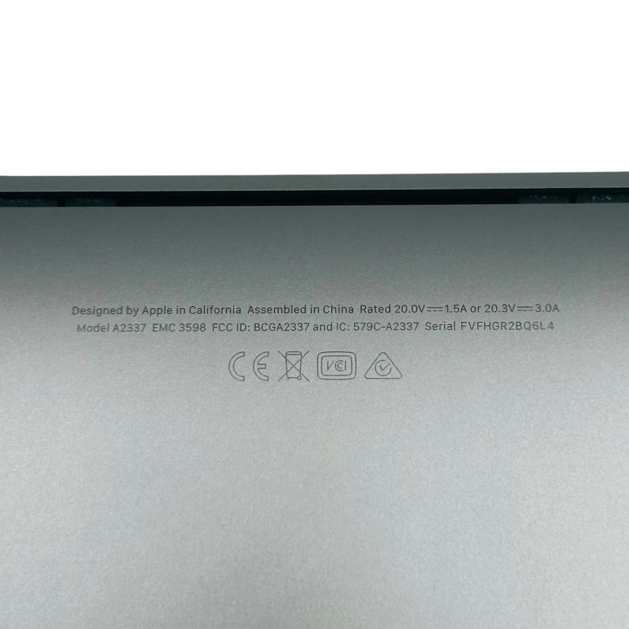□MacBook Air M1 2020 8GB 256GB 13インチ A2337 シルバー バッテリー