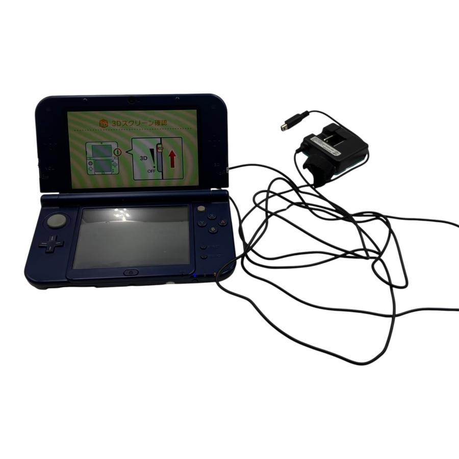 □Nintendo New 3DS LL ブルー 本体 ACアダプター付 動作確認済み 外装 