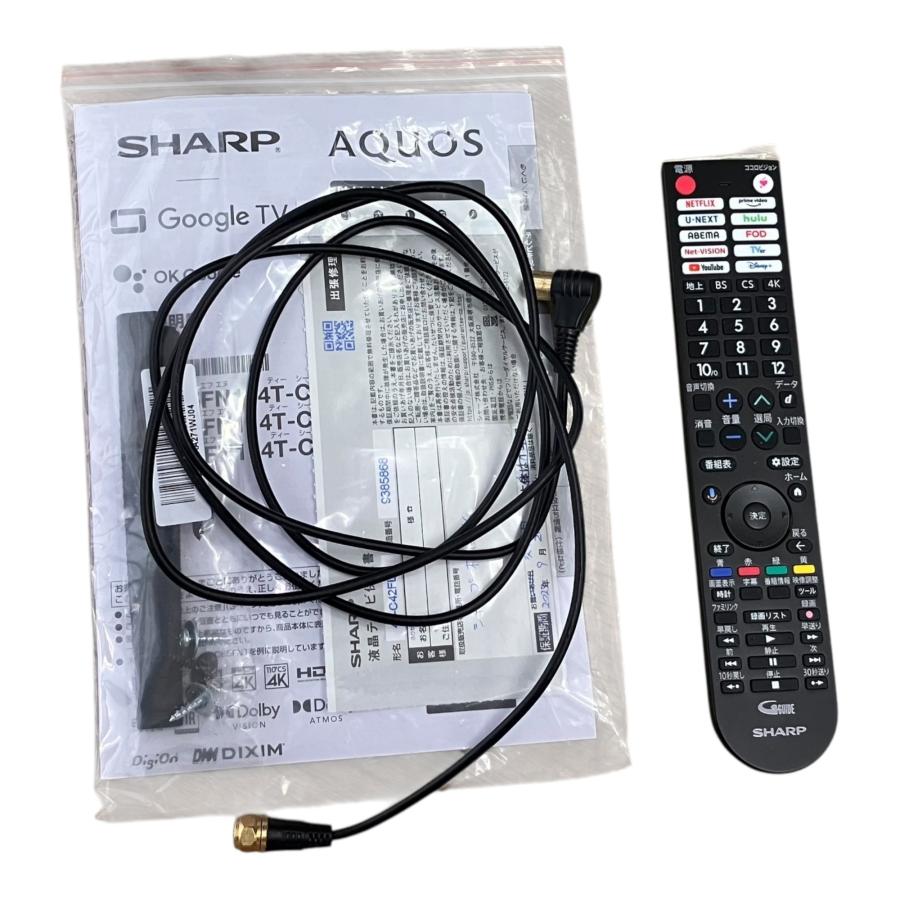 □SHARP 4T-C42FL1 42V型 4K 液晶テレビ AQUOS 2025年製 リモコン