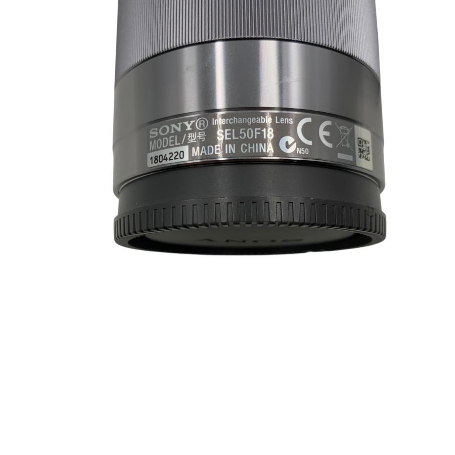 SONY SEL50F18 美品 フィルター付 □Sony SEL50F18 OSS 50mm F1.8 Eマウント 単焦点レンズ シルバー