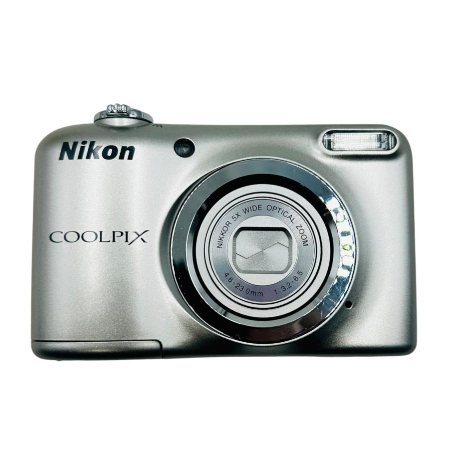 ■美品 Nikon COOLPIX A10 コンデジ シルバー 動作確認済み 元箱 付属品あり 単三電池式2444871