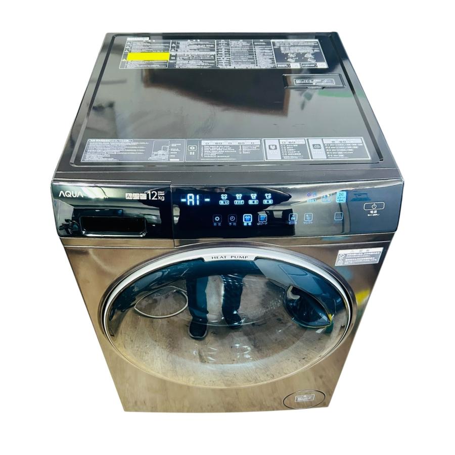アクア　ドラム式洗濯機　AQW-DX12P-L 2024年製 AQW-DX12P-L | 容量：洗濯・脱水 12kg / 乾燥 6kg / 水量約59L