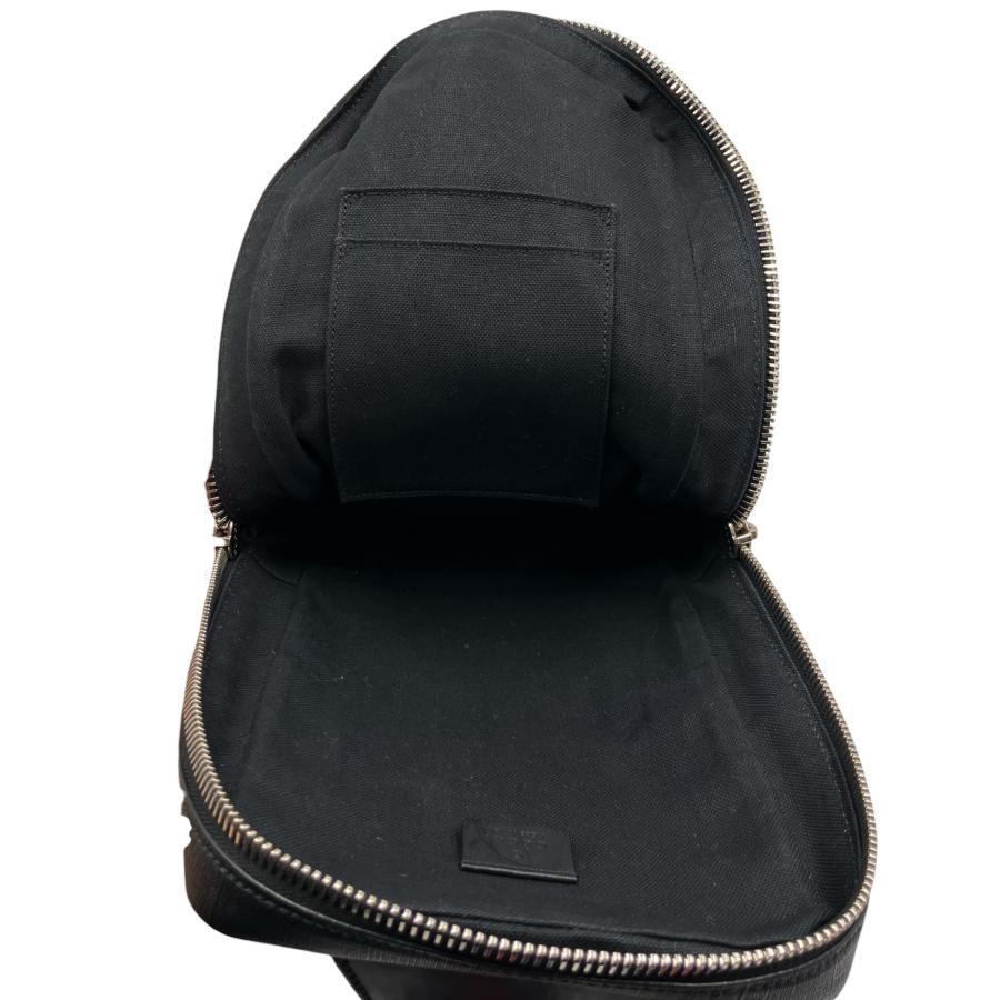 □美品 GUCCI グッチ ショルダーバッグ GG柄 ブラック PVC 斜め掛け