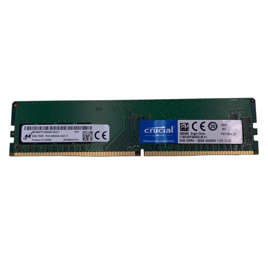 デスクトップ用DDR4メモリ Crucial 8GB×2 中古動作品 6-181 □Crucial DDR4 8GB×2枚 3200MHz デスクトップ用メモリ 2495781 : 買取