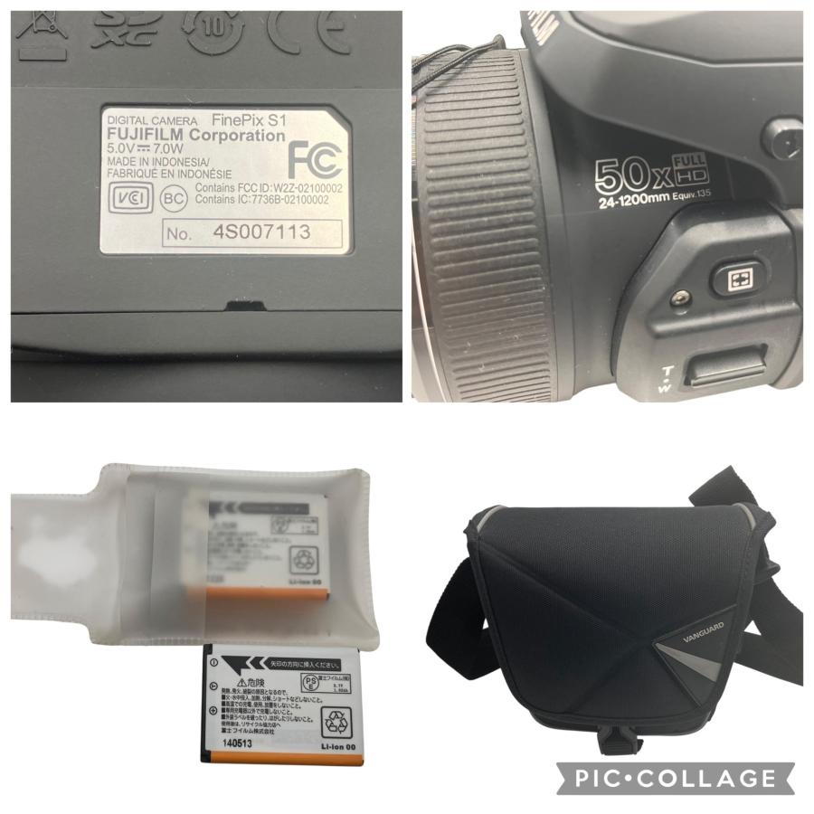 □FUJIFILM FinePix S1 50倍ズーム デジカメ バッテリー ケース付き
