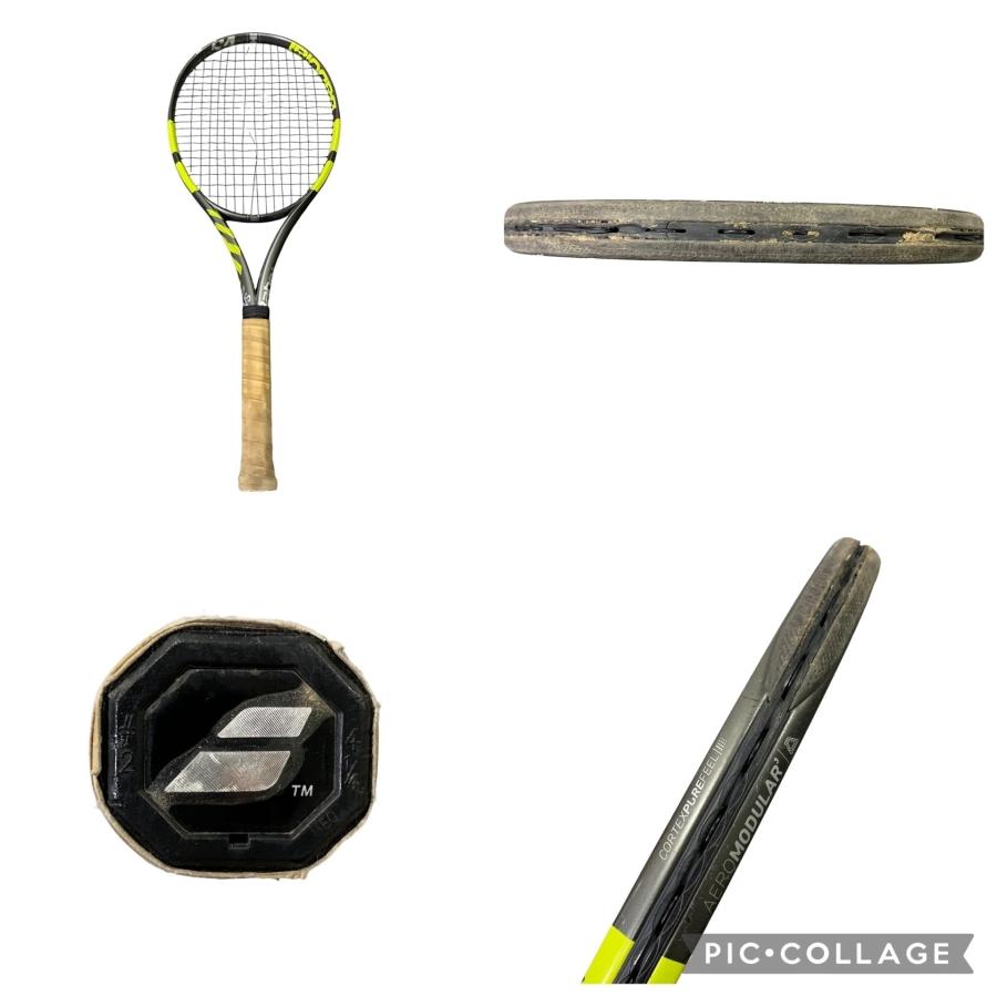 □Babolat Pure Aero VS G3 テニスラケット 3本セット 98インチ 305g
