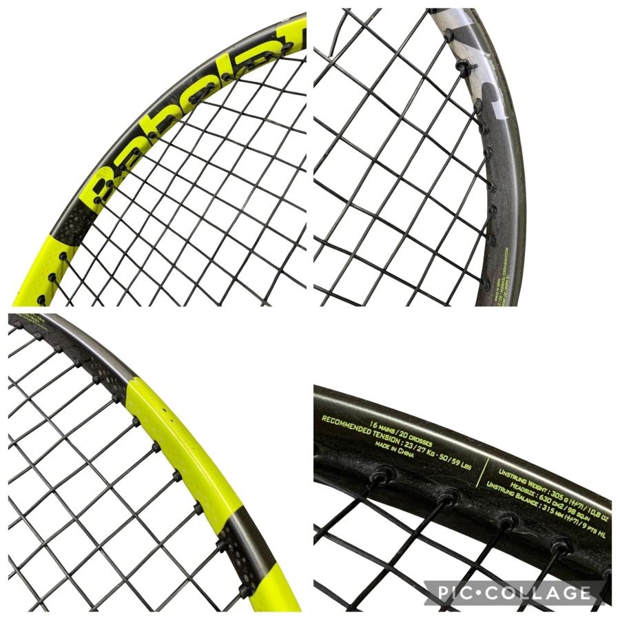 □Babolat Pure Aero VS G3 テニスラケット 3本セット 98インチ 305g