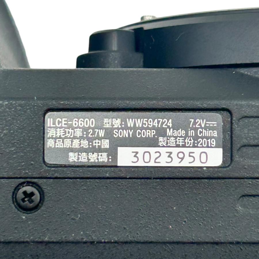 □美品 Sony α6600 ILCE-6600 ボディ ミラーレス一眼カメラ シャッター