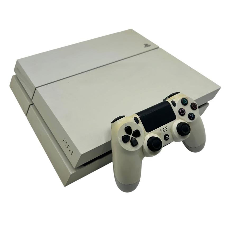 □SONY PS4 CUH-1100A ホワイト 本体 コントローラー付き 動作確認済み